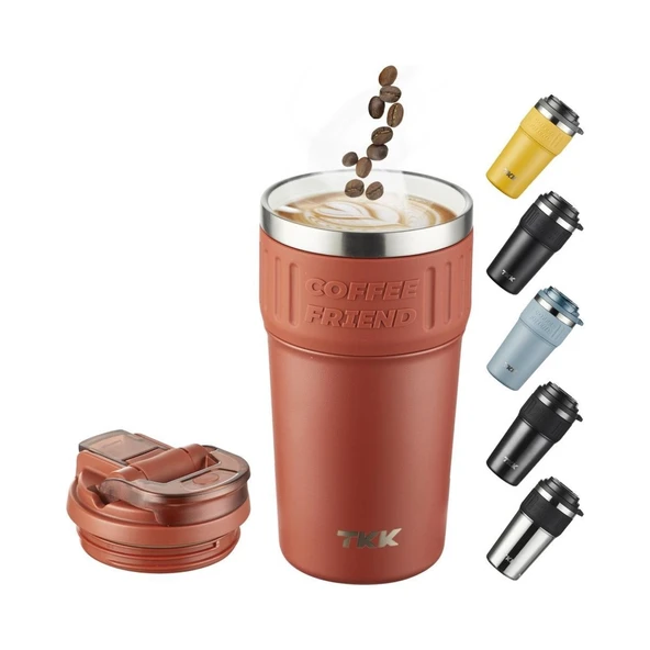 Tkk Çelik Termos Mug 630ML Kırmızı - 2