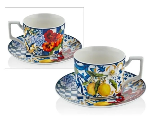 lamedore İtaly Garden 6'lı Çay Fincan Seti 15X6,5Cm 1BSF-1900IG