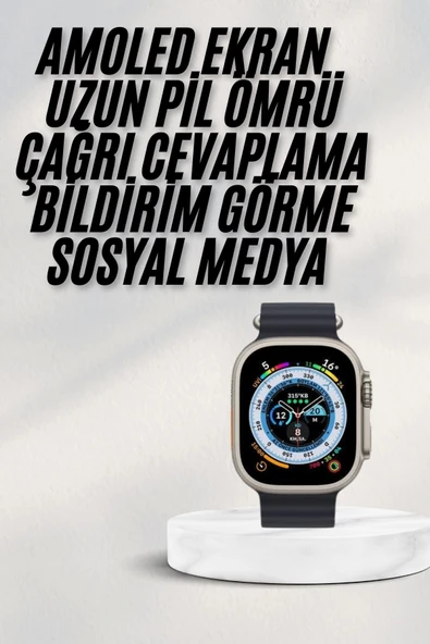 2025 Yeni Model Akıllı Saat Android ve İOS Uyumlu Çağrı Cevaplama - Resim 2