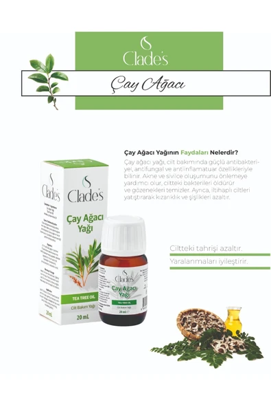 Çay Ağacı Yağı 20 ml - Cilt Bakım Yağı Tea Tree Oil - 2