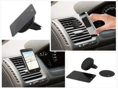Mıknatıslı Araç İçi Cep Telefonu Tutucu 2 Adet Metal Plakalı - 2