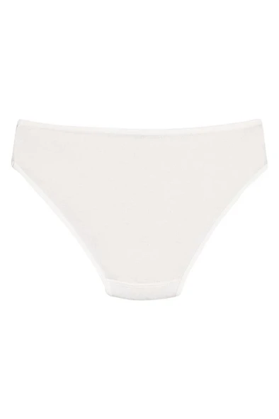 6 Adet Yıldız Bayan Bambu Bikini Külot Ekru 3912 - Resim 2