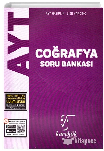 AYT Coğrafya Soru Bankası Karekök Yayınları