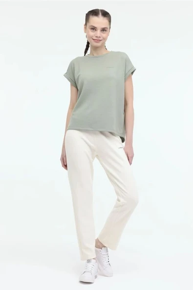 Lumberjack WL CINDY 11CK1213 5FX Yeşil Kadın Kısa Kol T-Shirt 101940882 - Resim 3