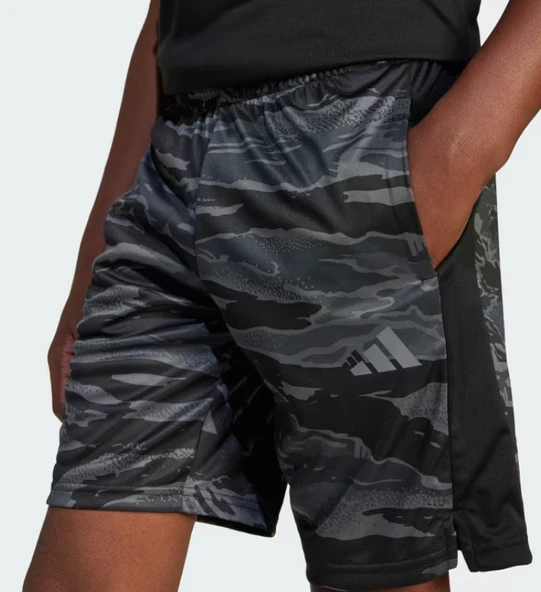 adidas Train Essentials Kamuflaj Çocuk Baskılı Şort JI6103 - Resim 5