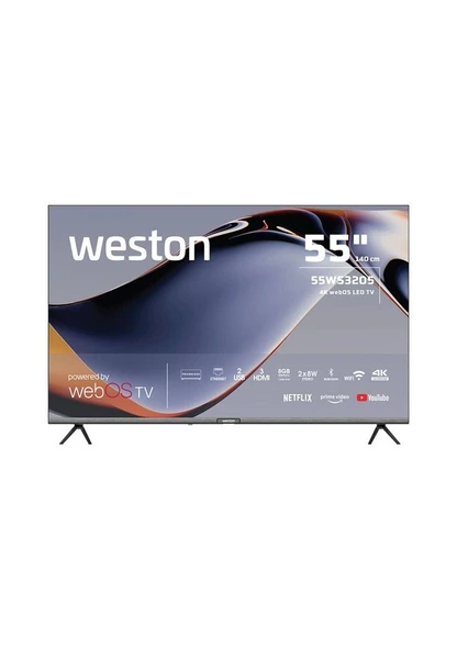 Weston 55WS3205 4K Ultra HD 55" 140 Ekran Uydu Alıcılı webOS Smart LED TV ürün görseli