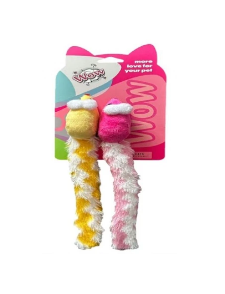 Wow Kedi Oyuncak Uzun Kuyruklu 2'Li Fare