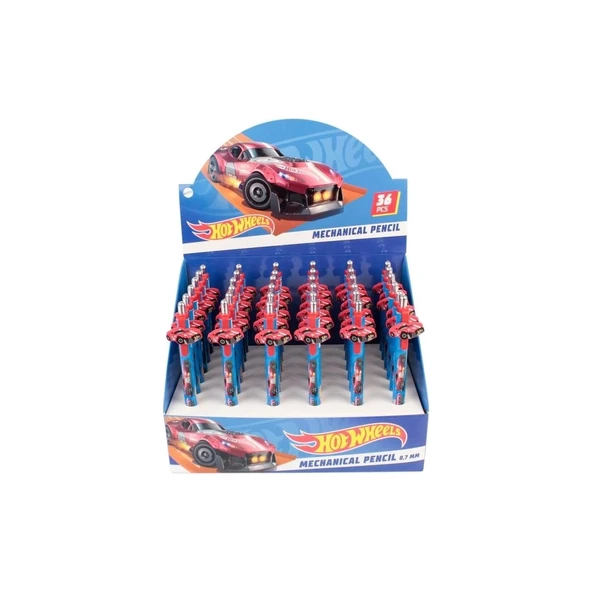 Cem Hotweels  0.7 mm Maskotlu Versatil Kalem HW-2141 - Resim 3