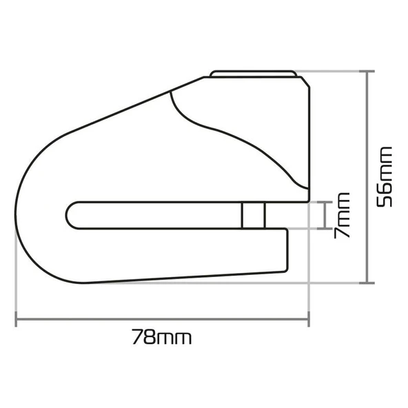 Oxford Motosiklet Quartz XD6 Disk Kilidi LK207 - Resim 4