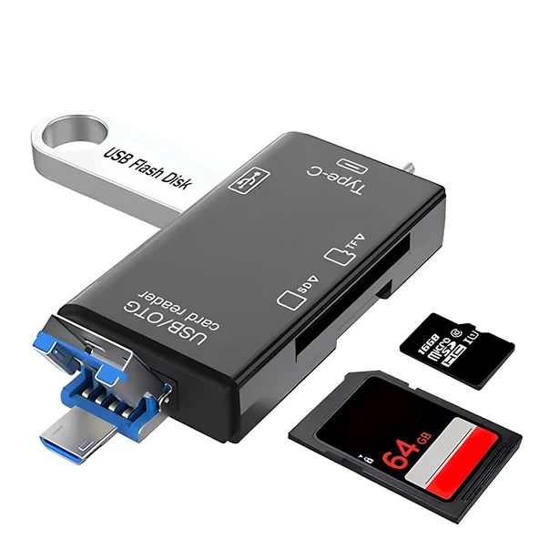 Daytona ZR826 - 6ın1 USB 2.0 Otg Sd Tf Kart Okuyucu - Resim 2