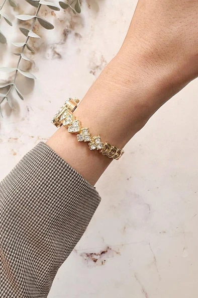 Oceanus Gold Taşlı Kadın Kol Saati - 3