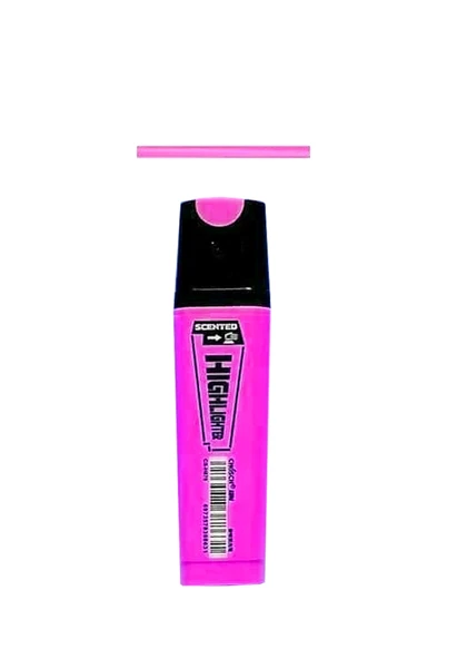 Canlı Renkli Fosforlu kalem - Pembe