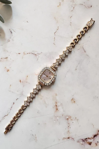 Oceanus Gold Taşlı Kadın Kol Saati - 4