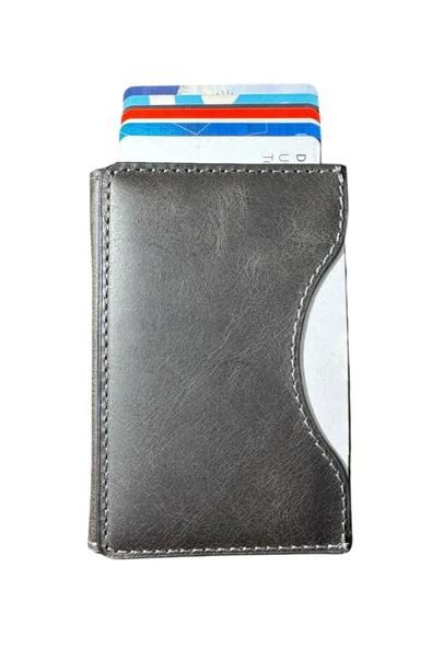 Hakiki Gerçek Deri Magsafe Uyumlu Mekanizmalı Kartlık Yatay Dikey Stand Özellikli - 6