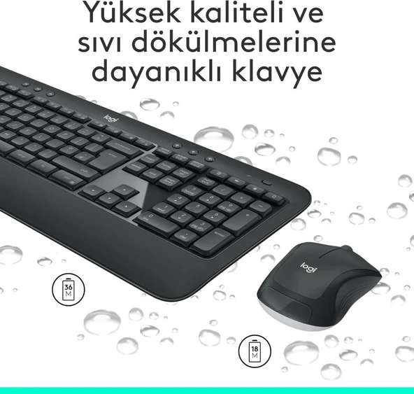 Logitech MK540 920-008687 Kablosuz Klavye Mouse Seti - Teşhir - Resim 4