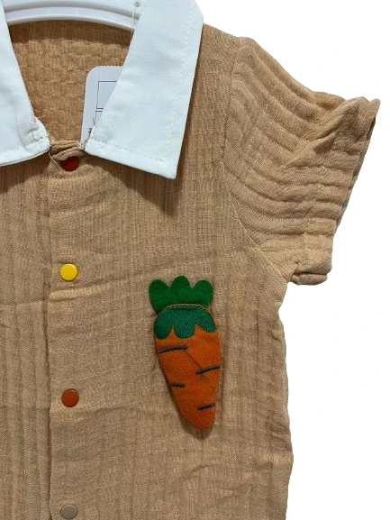 uğurböceğiçocuk Bebek Tulum Havuç Peluşlu Tulum 242199 - 9