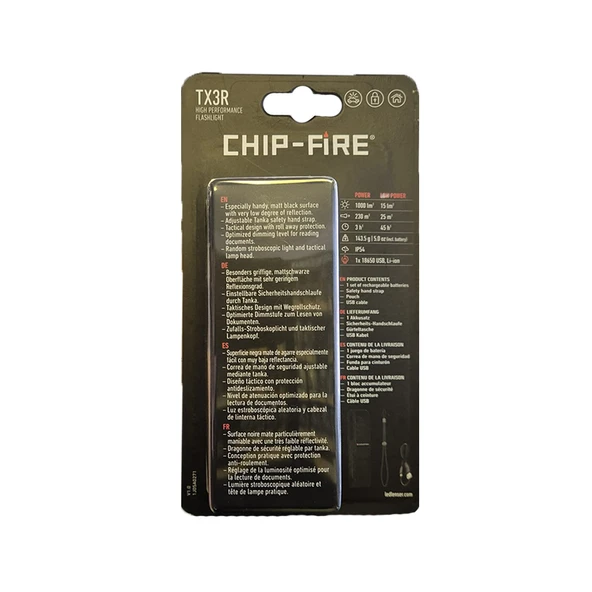 Chip Fire TX3R Şarj Edilebilir El Feneri - 4