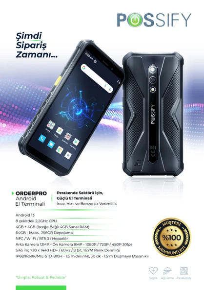 Possify OrderPro Garson Sipariş Terminali - 2