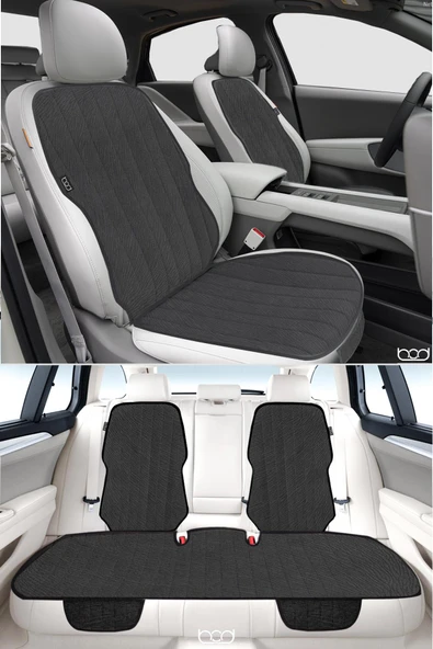 Bod Vodina Serisi Tay Tüyü Cepli Oto Koltuk Minder Seti Koltuk Koruma Kılıfı Ön Arka Set Füme