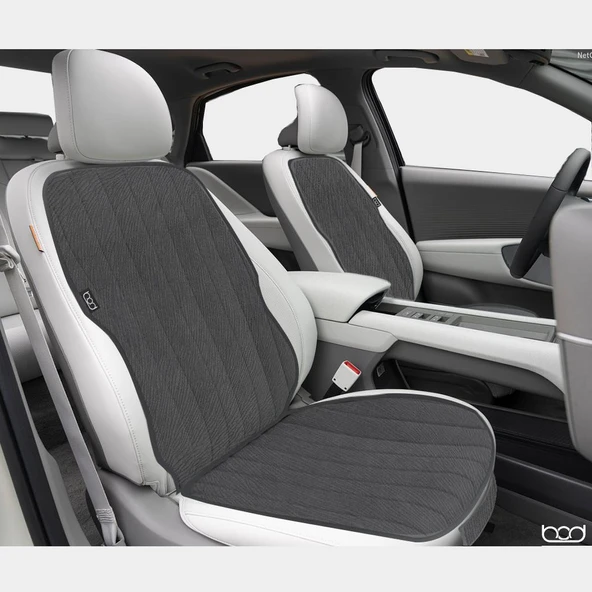 Bod Vodina Serisi Tay Tüyü Cepli Oto Koltuk Minder Seti Koltuk Koruma Kılıfı Ön Arka Set Füme - 2