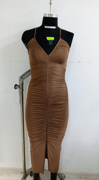 Kadın Elbise Poliamid Büzgülü - 10