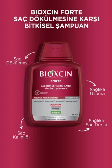 Bioxcin Forte Şampuan 3'lü Set 2 Adet ( 6 X 300 ml ) Yoğun Dökülme Karşıtı Şampuan - 7