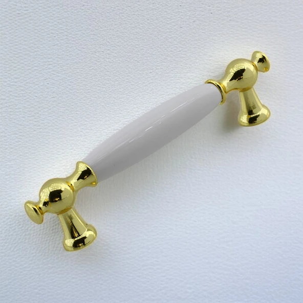 Arnas Porselen Gold Altın Kulp 96 mm Mobilya Çekmece Mutfak Dolabı Dolap Kapak Kulplar Kulb Kulpu - Resim 4