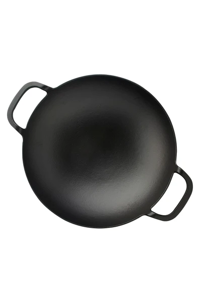 Lava Metal Kulplu 38 cm Döküm Wok Tava - 3