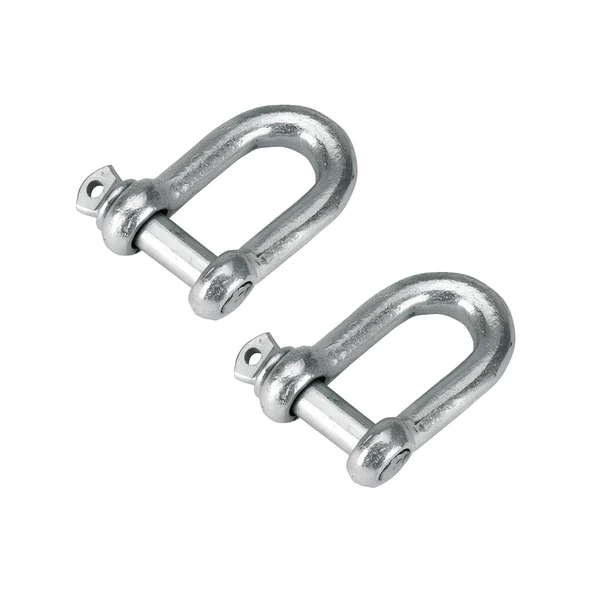 Zincir Kilidi U Tipi Kilitli Karabina 12 mm Kilit Salıncak Askısı Ek Bağlantı Parça Aparat 2 ADET - 4