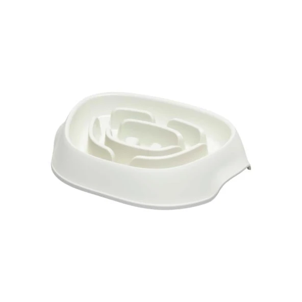 Moderna Slomo Hızlı Yeme Önleyici Mama Kabı Beyaz 950ml