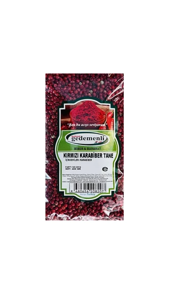 KIRMIZI TANE KARABİBER 400 GR ürün görseli
