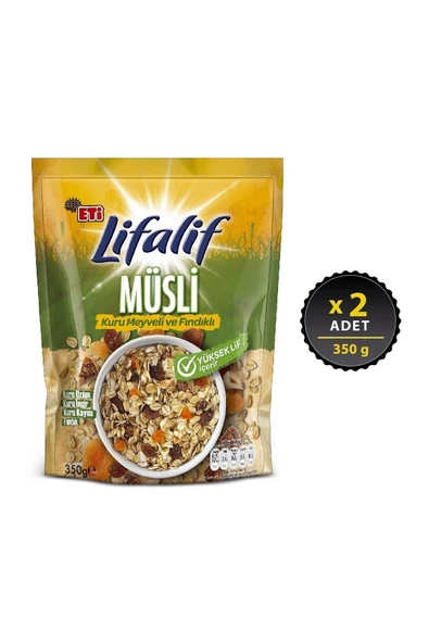Eti Lifalif Kuru Meyveli Ve Fındıkli Müsli 350 g x 2 Adet - 1