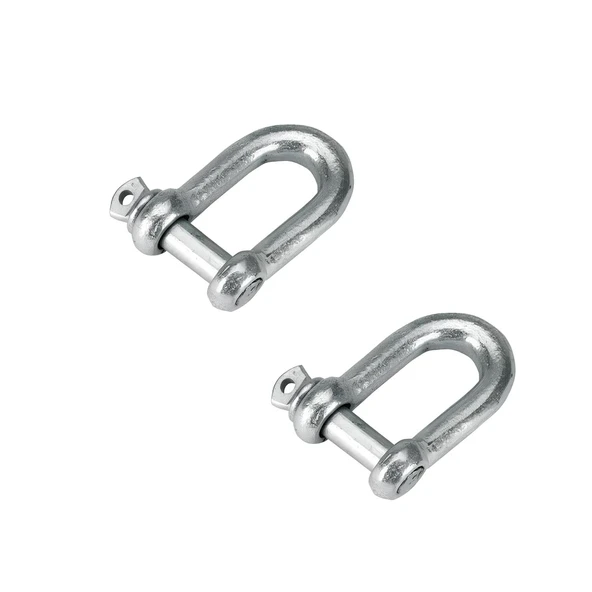 Zincir Kilidi U Tipi Kilitli Karabina 10 mm Kilit Salıncak Askısı Ek Bağlantı Parça Aparat 2 ADET - 4