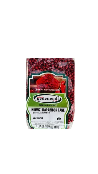KIRMIZI TANE KARABİBER 200 GR ürün görseli