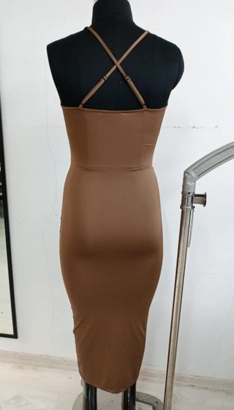 Kadın Elbise Poliamid Büzgülü - 9