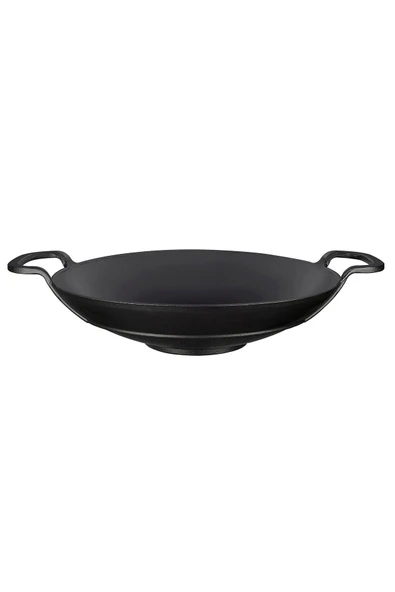 Lava Metal Kulplu 38 cm Döküm Wok Tava