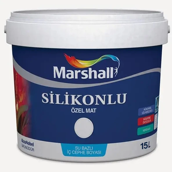 Marshall Silikonlu Özel Mat Ekru 15lt (20 Kg)
