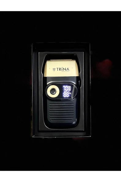 Trina Profesyonel Sakal Tıraş Makinesi Siyah-Gold 08 - Resim 2