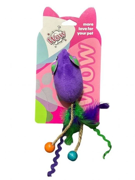 Wow Kedi Oyuncak Fare Püsküllü - Resim 2