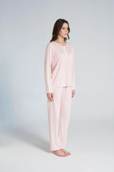 Gd Goldoremi 1703 Kadın Patlı Uzun Kollu Pijama Takım - 3