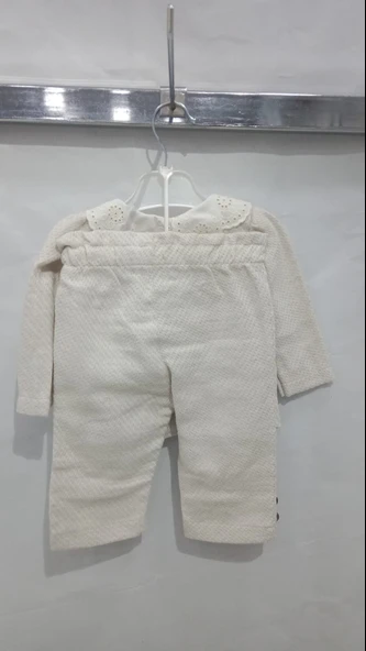 uğurböceğiçocuk Dantel Yaka Bebek Takım 7265 - 3