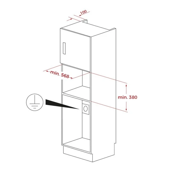 TEKA ML 82-G1 BIS L İNFİNİTY MAT SİYAH 22 LT. SERAMİK TABANLI ANKASTRE MİKRODALGA FIRIN - 7