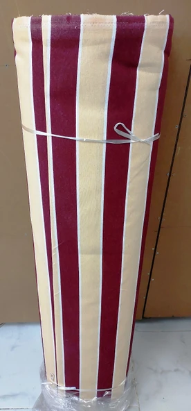 Balkon Perdesi Branda Kumaşı TOPTAN (En 240cm)-Bordo Krem