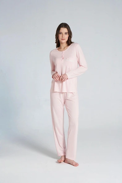 Gd Goldoremi 1703 Kadın Patlı Uzun Kollu Pijama Takım - 5