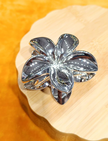 Monalisa Home Lüks Figürlü Gri Lotus Toka ürün görseli