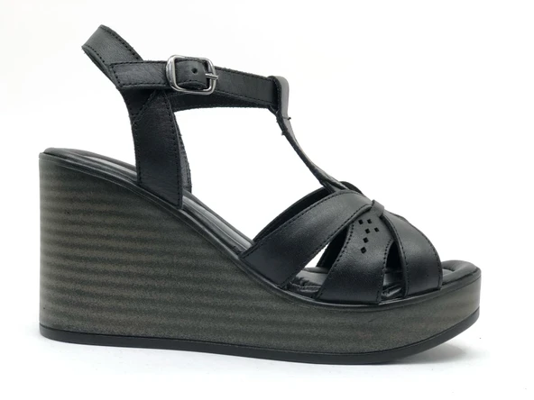 Venüs Upsa Hakiki Deri Comfort Ortopedik Kadın Sandalet - 3