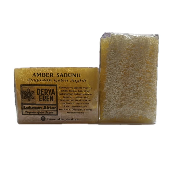 Doğal Kabak Lifli Amber Sabunu 100-120gr 2Adet