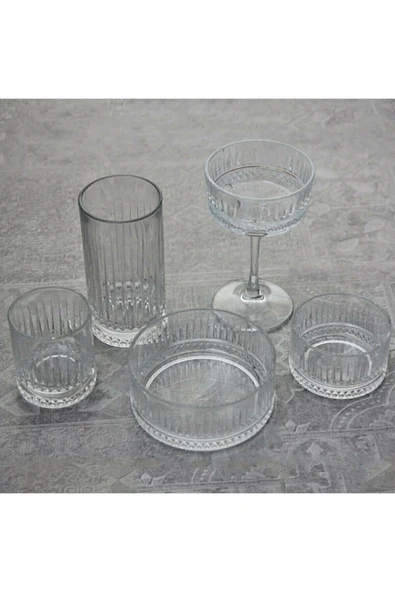 Paşabahçe elysia 60 parça su bardak - meşrubat bardağı ve çerezlik seti takımı ürün görseli 1