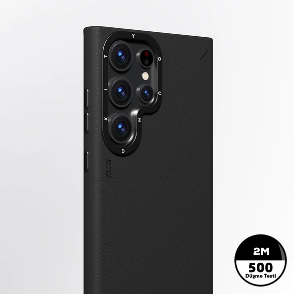 Galaxy S23 Ultra Kılıf M-safe Şarj Özellikli Basit Mat Deri Desenli Youngkit Tech Fashion Serisi Kapak - Resim 3