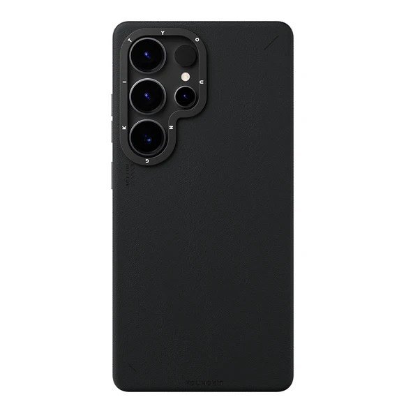 Galaxy S25 Ultra Kılıf M-safe Şarj Özellikli Basit Mat Deri Desenli Youngkit Tech Fashion Serisi Kapak - 4